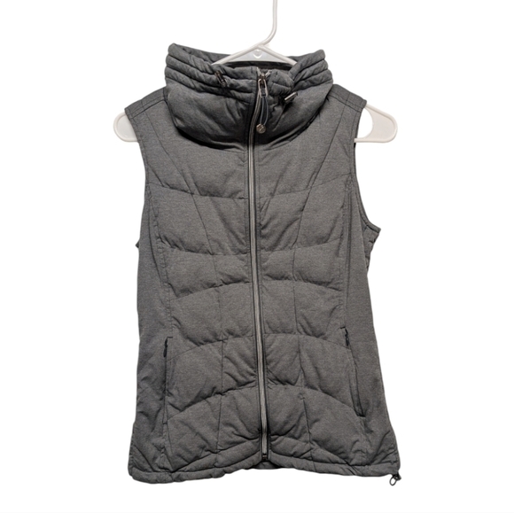 ATHLETA (XS) Gray Full Zip Quilted Insulated Vest - Picture 1 of 8